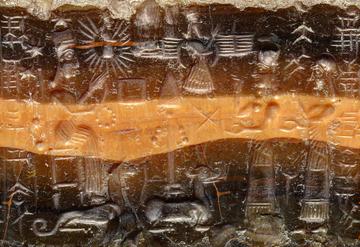 Photo of the cylinder seal of Nabû-šarru-uṣur